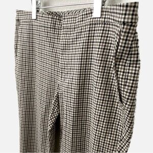 Lauren, Ralph Lauren Flat Front Trousers Women’s Size 16 Plaid Beige Bla…